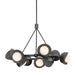 Hubbardton Forge - 131068-SKT-MULT-89-20-GG0711 - Nine Light Pendant - Brooklyn - Ink