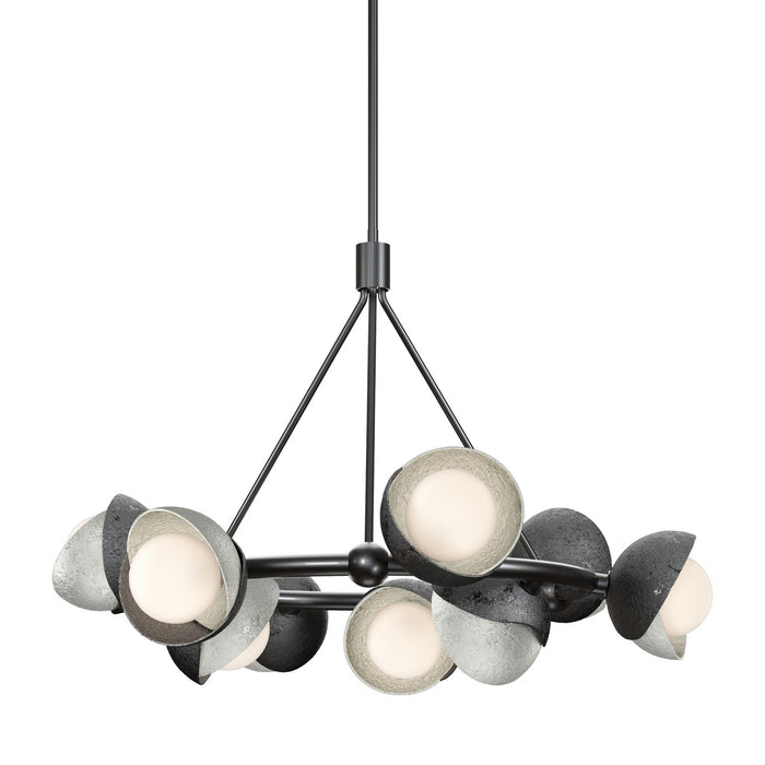 Hubbardton Forge - 131068-SKT-MULT-89-85-GG0711 - Nine Light Pendant - Brooklyn - Ink