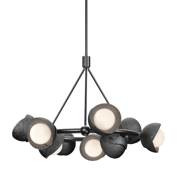 Hubbardton Forge - 131068-SKT-MULT-89-89-GG0711 - Nine Light Pendant - Brooklyn - Ink