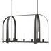 Hubbardton Forge - 131075-SKT-MULT-20-FD0462 - Nine Light Pendant - Triomphe - Natural Iron