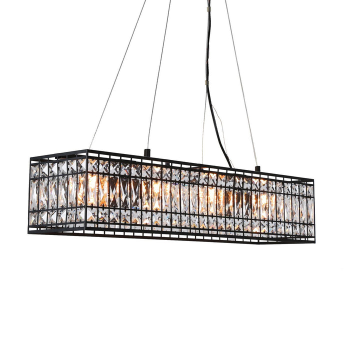 LNC - HA04111A - Four Light Island Pendant - Flat Black