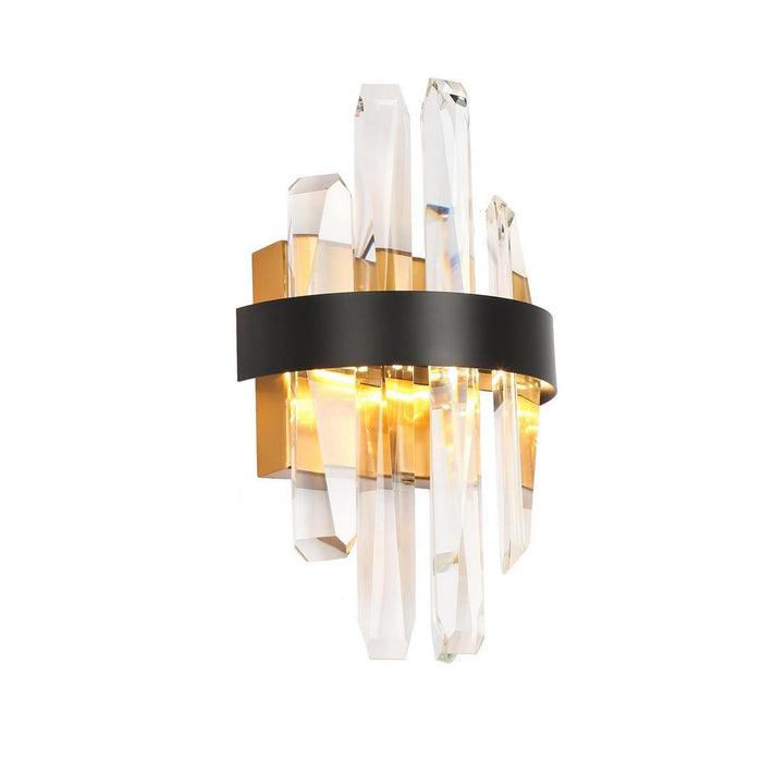 LNC - HA04964W - LED Wall Lamp - Flat Black/Brass