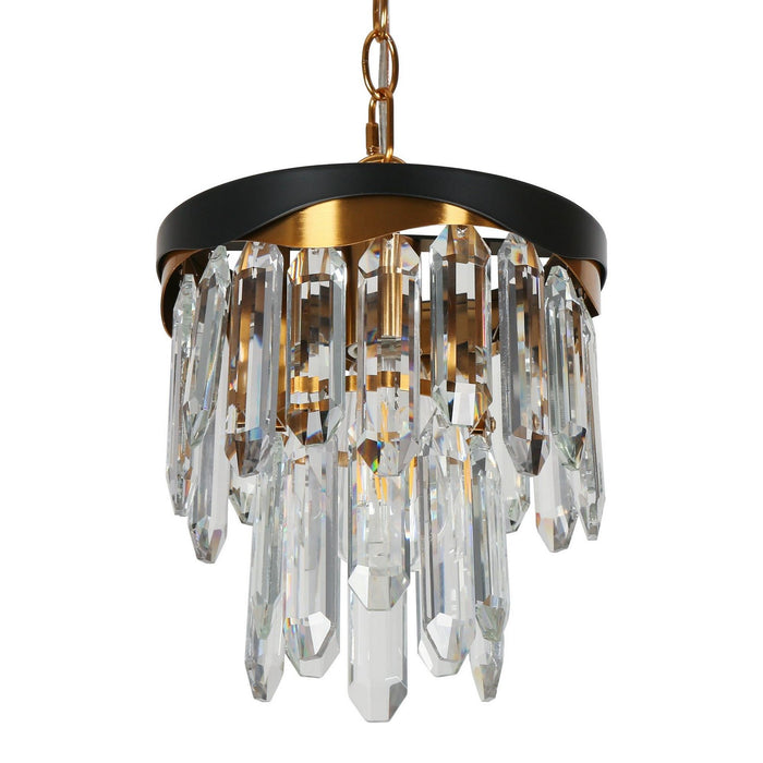 LNC - HA04966p - One Light Pendant - Flat Black / Brass