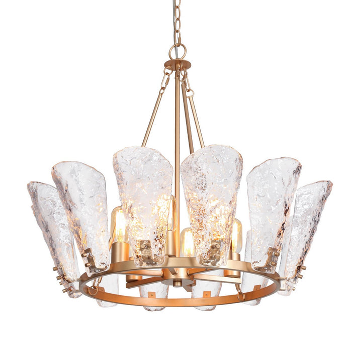 LNC - HA04969H6 - Six Light Chandelier - Satin Gold