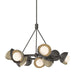 Hubbardton Forge - 131068-SKT-MULT-14-84-GG0711 - Nine Light Pendant - Brooklyn - Oil Rubbed Bronze