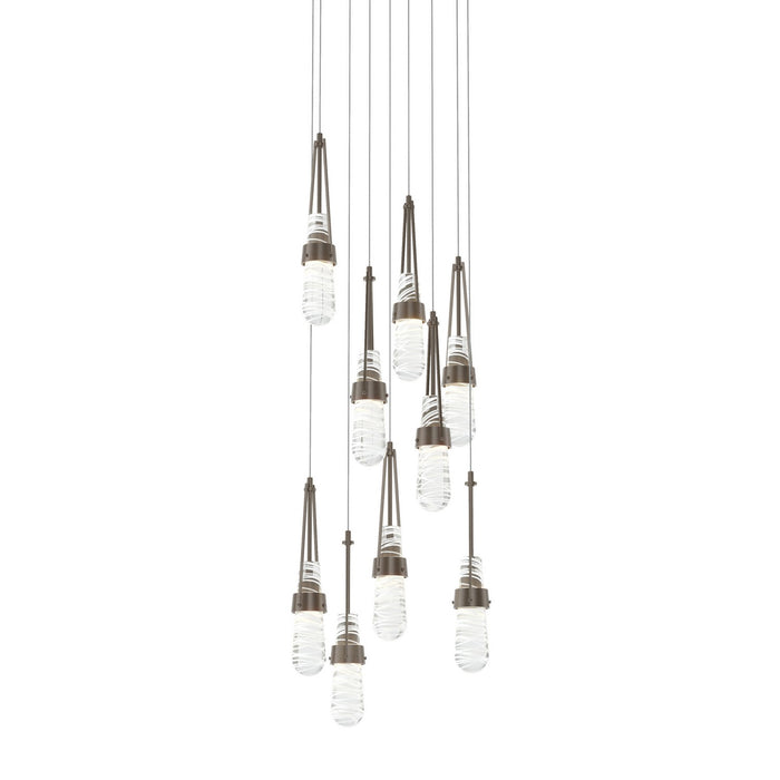 Hubbardton Forge - 131100-SKT-LONG-05-YJ0434 - LED Pendant - Link - Bronze