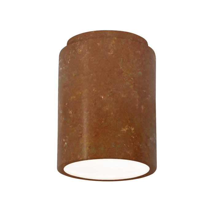 Justice Designs - CER-6100-PATR - Flush-Mount - Radiance - Rust Patina