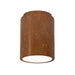 Justice Designs - CER-6100-PATR - Flush-Mount - Radiance - Rust Patina