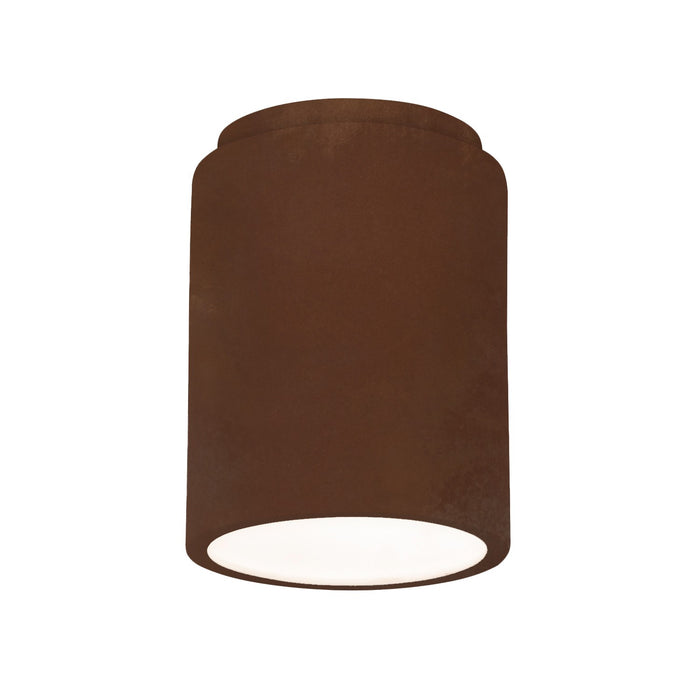 Justice Designs - CER-6100-RRST - Flush-Mount - Radiance - Real Rust