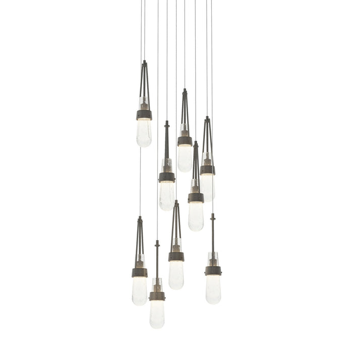 Hubbardton Forge - 131100-SKT-LONG-20-YG0434 - LED Pendant - Link - Natural Iron