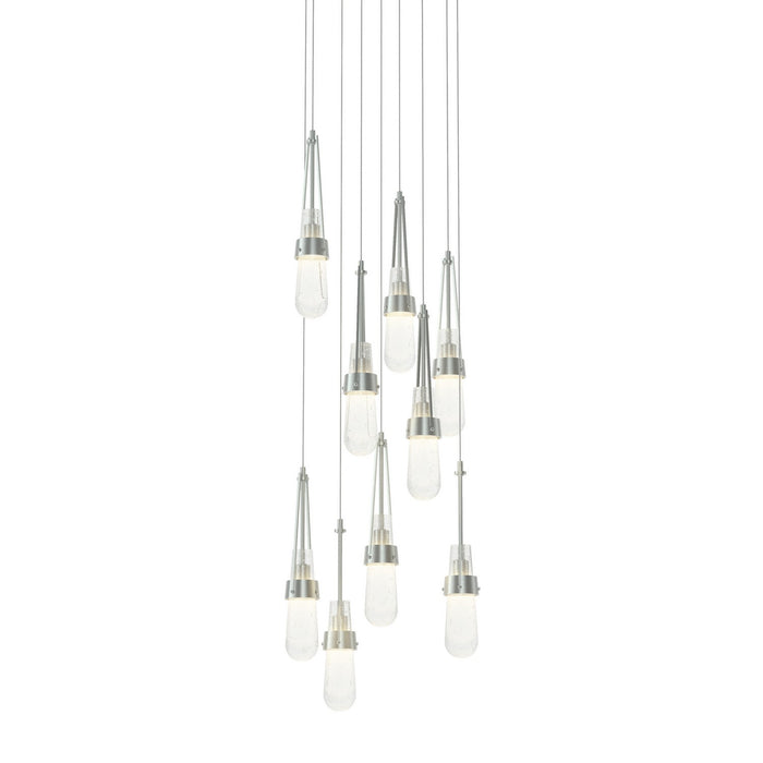 Hubbardton Forge - 131100-SKT-LONG-82-YG0434 - LED Pendant - Link - Vintage Platinum