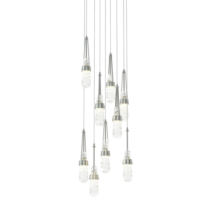 Hubbardton Forge - 131100-SKT-LONG-82-YJ0434 - LED Pendant - Link - Vintage Platinum