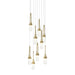 Hubbardton Forge - 131100-SKT-LONG-86-YG0434 - LED Pendant - Link - Modern Brass