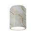 Justice Designs - CER-6100W-STOC - Flush-Mount - Radiance - Carrara Marble