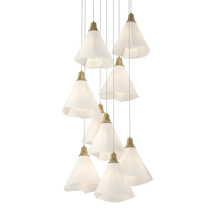 Hubbardton Forge - 131102-SKT-LONG-86-SH1987 - LED Pendant - Mobius - Modern Brass