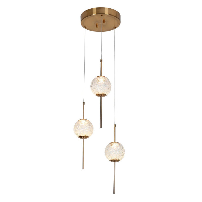 LNC - HA05050P3 - LED Chandelier - Brass