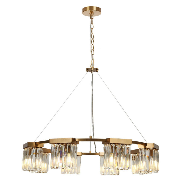 LNC - HA05069C8 - Eight Light Chandelier - Brass