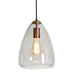 LNC - HA05077 - One Light Pendant - Brass/Smoky Grey Glass