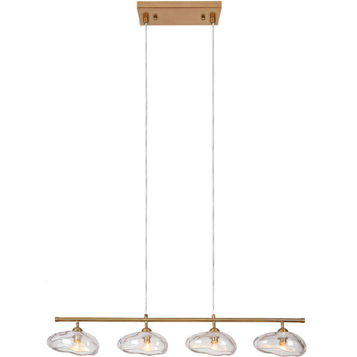 LNC - HA05078 - Four Light Island Pendant - Brass