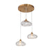 LNC - HA05078P3 - Three Light Chandelier - Brass