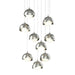 Hubbardton Forge - 131105-SKT-LONG-85-85-GG0711 - LED Pendant - Brooklyn - Sterling