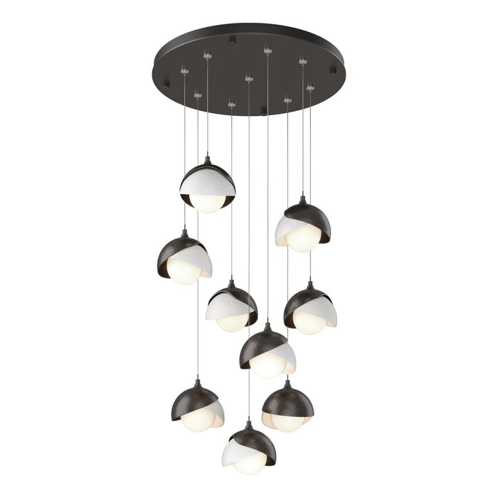 Hubbardton Forge - 131105-SKT-STND-14-02-GG0711 - LED Pendant - Brooklyn - Oil Rubbed Bronze