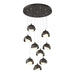 Hubbardton Forge - 131105-SKT-STND-14-07-GG0711 - LED Pendant - Brooklyn - Oil Rubbed Bronze