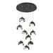 Hubbardton Forge - 131105-SKT-STND-14-85-GG0711 - LED Pendant - Brooklyn - Oil Rubbed Bronze