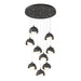 Hubbardton Forge - 131105-SKT-STND-20-20-GG0711 - LED Pendant - Brooklyn - Natural Iron