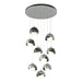 Hubbardton Forge - 131105-SKT-STND-82-14-GG0711 - LED Pendant - Brooklyn - Vintage Platinum