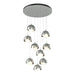 Hubbardton Forge - 131105-SKT-STND-82-85-GG0711 - LED Pendant - Brooklyn - Vintage Platinum