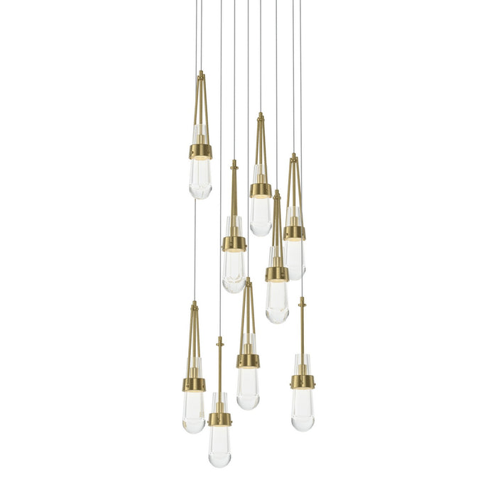 Hubbardton Forge - 131108-SKT-LONG-86-ZM0434 - LED Pendant - Link - Modern Brass