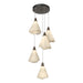 Hubbardton Forge - 131122-SKT-STND-05-SH1987 - LED Pendant - Mobius - Bronze