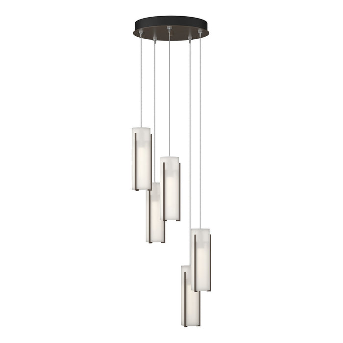 Hubbardton Forge - 131124-SKT-STND-05-GG0065 - LED Pendant - Exos Glass - Bronze