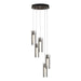 Hubbardton Forge - 131124-SKT-STND-05-ZM0065 - LED Pendant - Exos Glass - Bronze