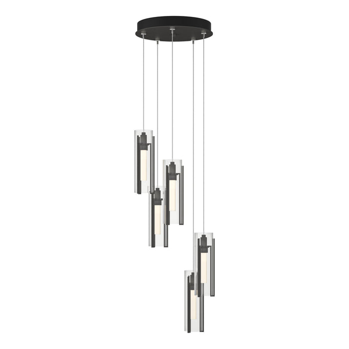 Hubbardton Forge - 131124-SKT-STND-20-ZM0065 - LED Pendant - Exos Glass - Natural Iron