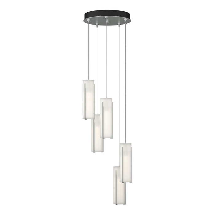 Hubbardton Forge - 131124-SKT-STND-82-GG0065 - LED Pendant - Exos Glass - Vintage Platinum