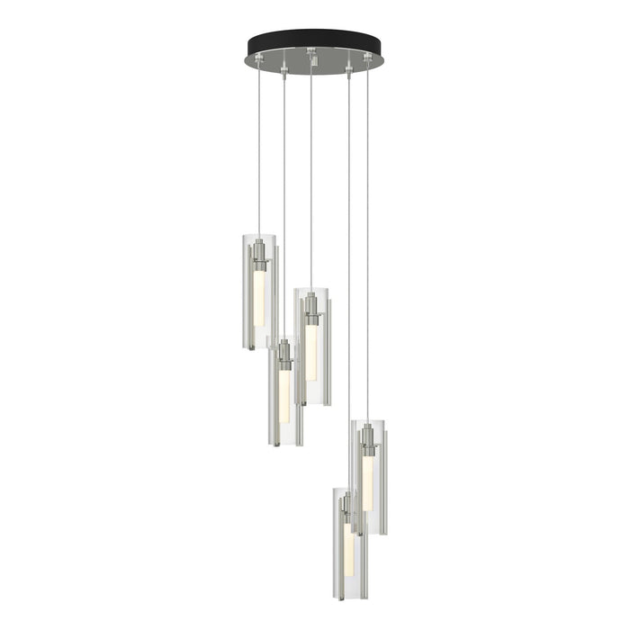 Hubbardton Forge - 131124-SKT-STND-85-ZM0065 - LED Pendant - Exos Glass - Sterling