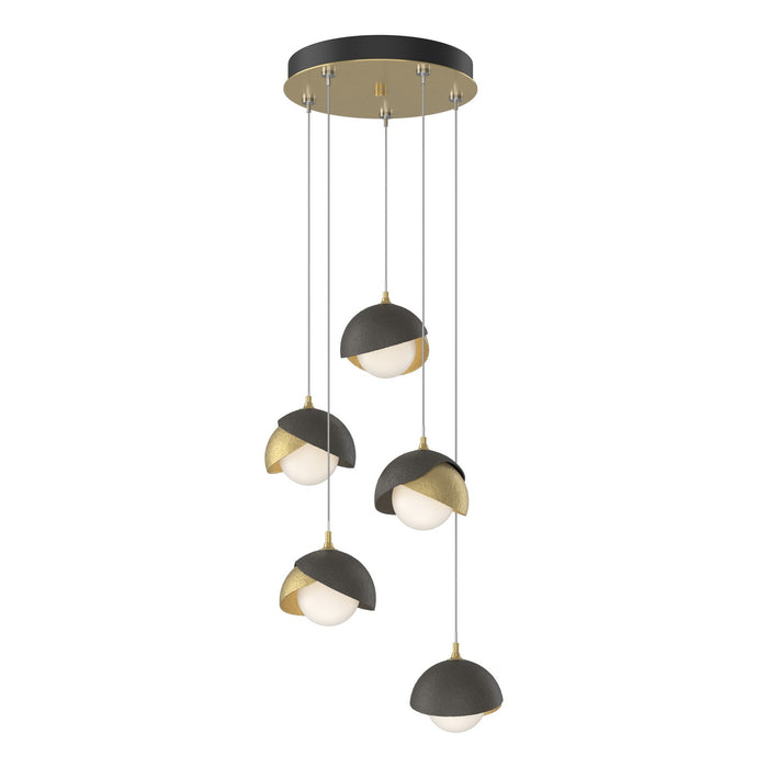 Hubbardton Forge - 131125-SKT-STND-86-07-GG0711 - LED Pendant - Brooklyn - Modern Brass