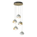 Hubbardton Forge - 131125-SKT-STND-86-82-GG0711 - LED Pendant - Brooklyn - Modern Brass