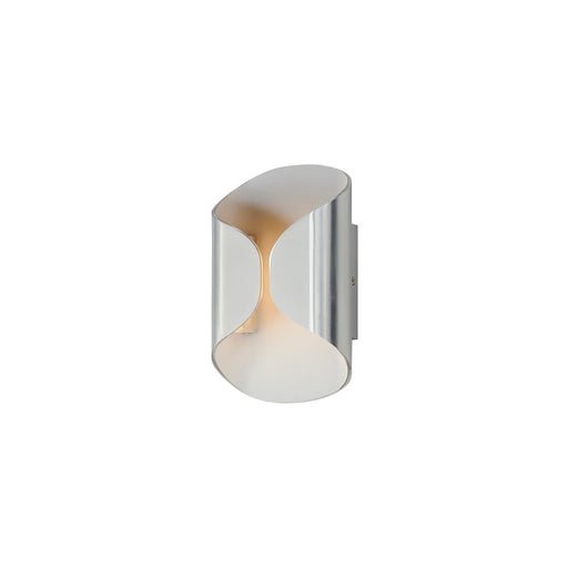 ET2 - E30151-SAWT - LED Outdoor Wall Lamp - Folio - Satin Aluminum / White
