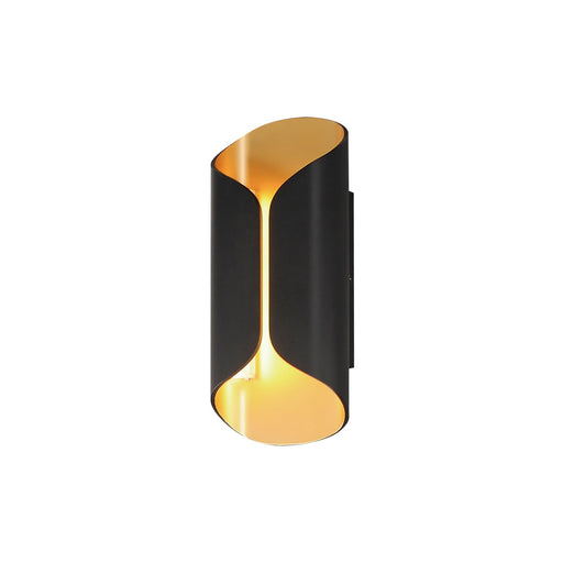 ET2 - E30152-BKGLD - LED Outdoor Wall Lamp - Folio - Black / Gold
