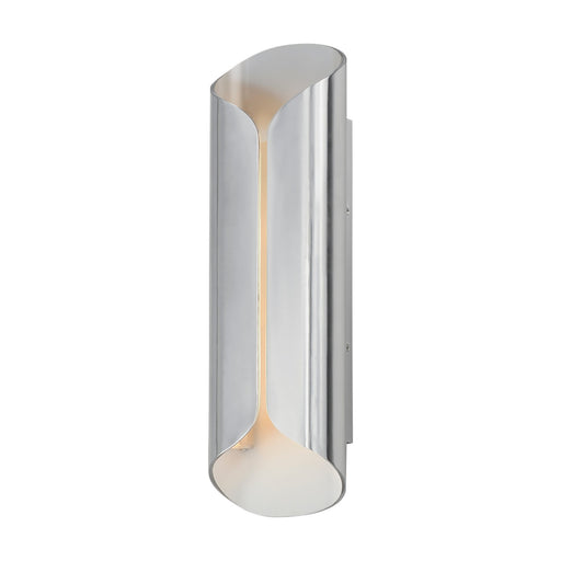 ET2 - E30156-SAWT - LED Outdoor Wall Lamp - Folio - Satin Aluminum / White