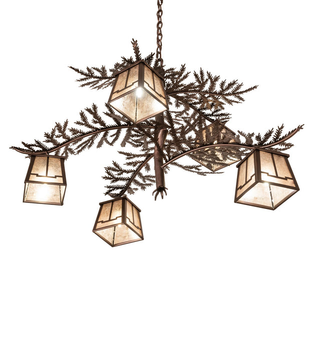 Meyda Tiffany - 262132 - Five Light Chandelier - Pine Branch - Mahogany Bronze
