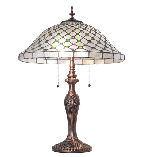Diamond & Jewel Two Light Table Lamp