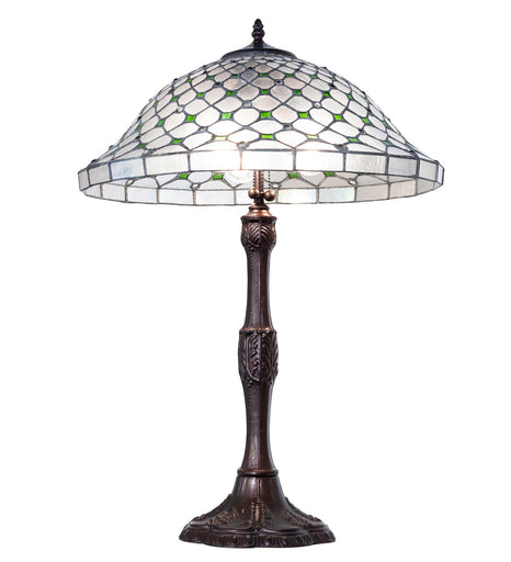 Diamond & Jewel Three Light Table Lamp