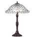 Meyda Tiffany - 266579 - Three Light Table Lamp - Diamond & Jewel - Mahogany Bronze