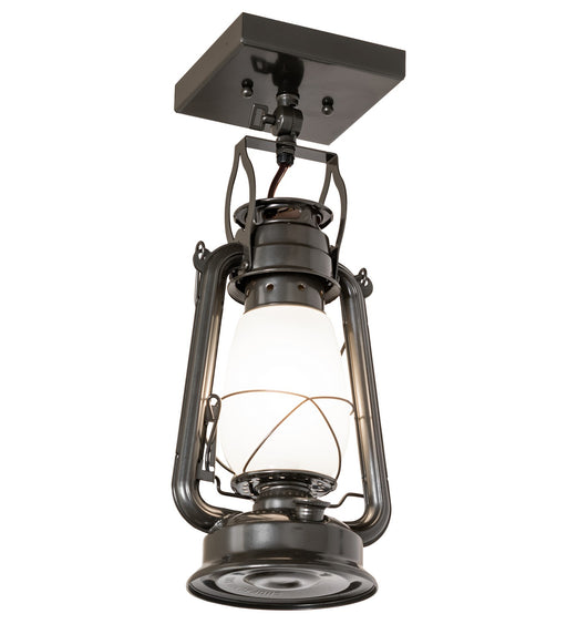 Meyda Tiffany - 267007 - One Light Flushmount - Miners Lantern - Oil Rubbed Bronze