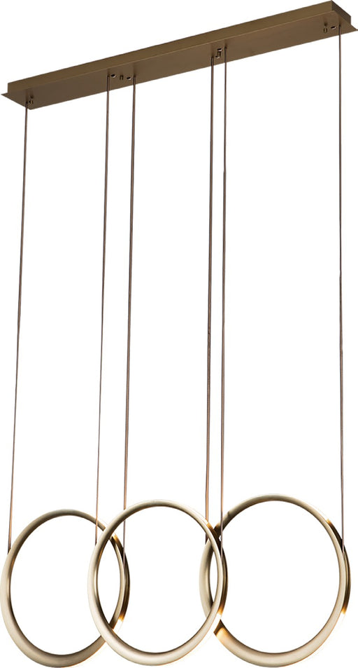 PageOne - PP121772-SAB - LED Pendant - Eternal - Satin Antique Brass