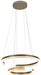 PageOne - PP121825-SAB - LED Pendant - Solaire - Satin Antique Brass